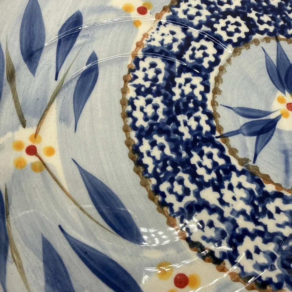 3 Piece -Temptations Old World Blue by Tara‎ Soup And Sandwich Tray With Mug